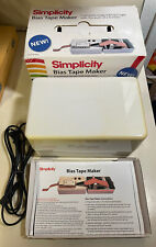 Simplicity Bias Tape Maker Machine Model #881925 In Original Box w Instructions picture