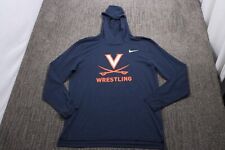 Nike Virginia Tech Wrestling Long-Sleeve Vented Hooded T-Shirt Blue Men's Large picture