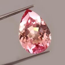 Natural Flawless Ceylon Padparadscha Sapphire Pear Cut Loose Gemstone 17x12 MM picture