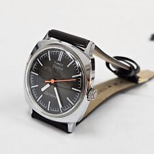 Men's Vintage 1977 Wrist Watch TIMEX Dynabeat New Battery Silver Tone picture