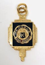 Rare Vintage Kenosha High School Necklace Pendant Charm Enamel Brass DK21 picture