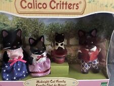 Calico Critters Sylvanian families MIDNIGHT CAT  Family NRFB retired picture