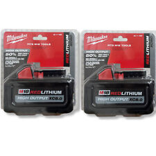 2PCS Milwaukee M18 48-11-1880 8.0 AH Battery 18V XC High Output NEW US picture