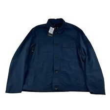 NWT Barbour X Steve McQueen Blue B.Intl Terrance Chore Shirt Jacket Size Large picture