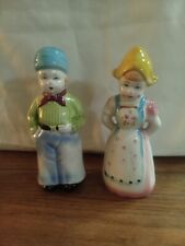 Dutch Boy & Girl Salt and Pepper Shakers Made in Japan 8.5