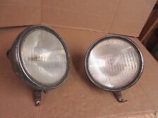 Pair Antique Buick Tilt Ray Headlights Spotlights picture
