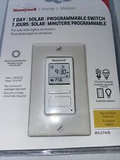 Honeywell RPLS740B 7-Day Solar Programmable Switch In-wall Timer Hard Wired New picture