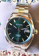 Bulova Surveyor Green dial Stainless Steel Automatic Men's Watch 96B429 picture