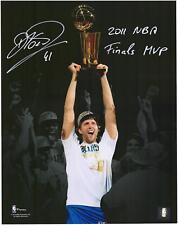 Dirk Nowitzki Dallas Mavericks Signed 11x14 2011 Finals Spotlightht Photo w/Ins picture
