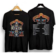 Vintage Guns N' Roses 1988 Tour Cotton T-Shirt Men Women Full Size S-3XL picture