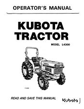 4300 Tractor Operator's Maintenance Manual Fits Kubota L4300 picture