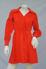Vintage 70s Bright Red Duster Coat Jacket picture