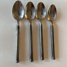 Hampton Silversmiths Emily Antique Stainless 4 Teaspoons Dinner Spoons picture