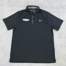 Stewart Haas Racing Polo Shirt Mens Extra Large Black Gray Under Armour Team picture