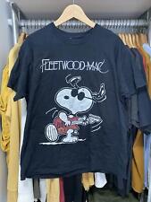 Rare Fleetwood Mac Snoopy Vintage T-Shirt Rare Design Unisex 90s H5576 picture