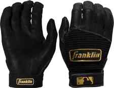 Franklin Pro Classic Batting Glove Black & Gold Adult Mulitple Sizes BRAND NEW picture