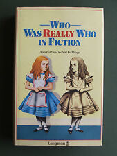 WHO WAS REALLY WHO IN FICTION – ALAN BOLD & ROBBERT GIDDINGS 1987 HB/DW 1ST picture