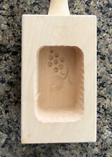Vintage Hand Carved Butter Mold Press picture