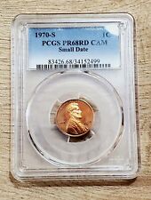 1970-S Lincoln Cent Small Date PR68RD CAM PCGS picture