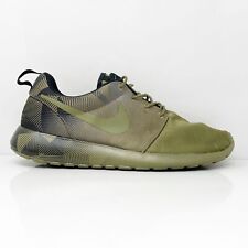 Nike Mens Roshe Run Print 655206-220 Green Running Shoes Sneakers Size 10.5 picture