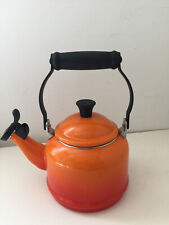 Le Creuset Enamel On Steel Demi Tea Kettle, 1.25 qt., Flame, Brand New picture