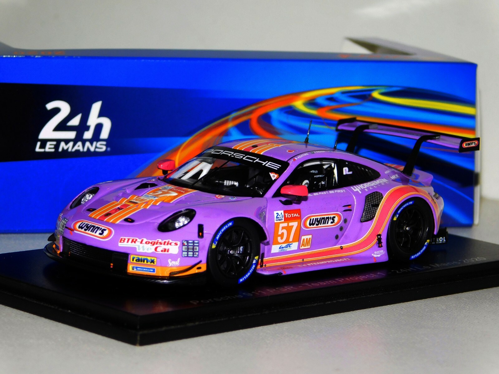 PORSCHE 911 RSR WYNN\'S PROJECT 1 TEAM #57 LE MANS 2020 SPARK S7988 1/43
