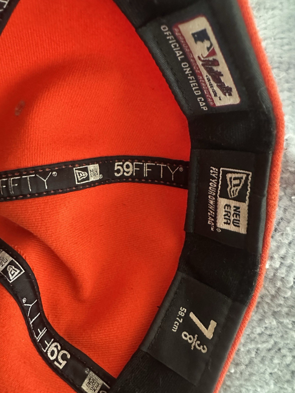New Era 59FIFTY Miami Marlins Orange/Black MLB Fitted Cap Hat Size 7 3/8 New Era 59FIFTY Miami Marlins Orange/Black MLB Fitted Cap Hat Size 7 3/8