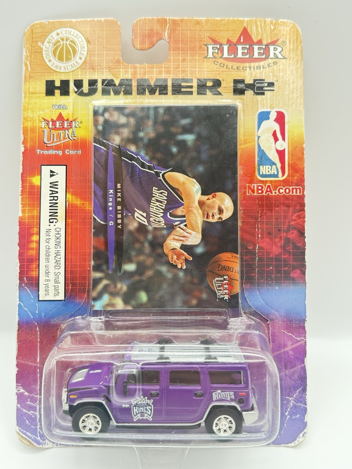 Fleer Ultra Hummer H2 Mike Bibby Kings #107 Diecast Card Sealed HTF Fleer Ultra Hummer H2 Mike Bibby Kings #107 Diecast Card Sealed HTF
