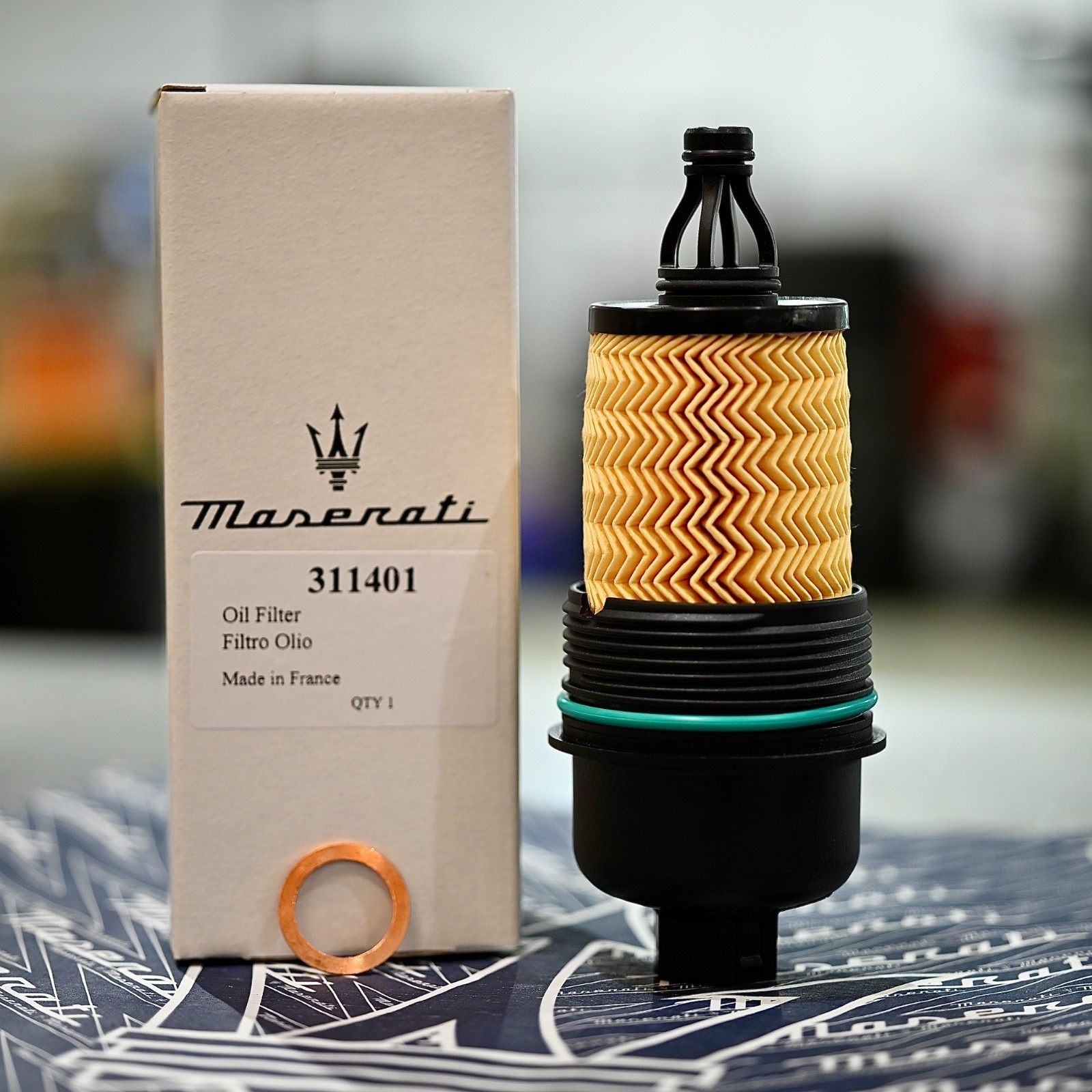 OEM 311401 BRAND NEW MASERATI GHIBLI LEVANTE V6 QUATTROPORTE OIL FILTER W GASKET