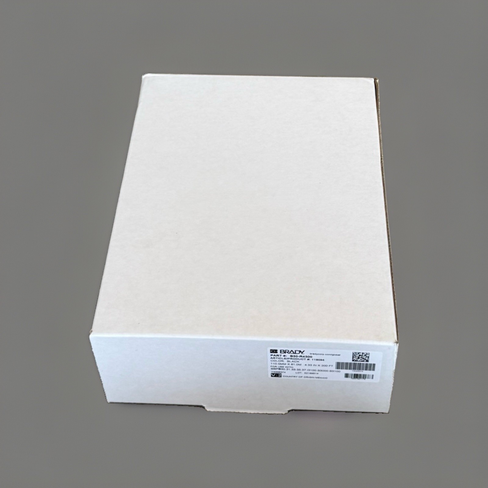 ✅BRAND NEW✅Brady B30-R6000 Y4005375 Black 4.33” X 200’ ribbon cartridge ✅BRAND NEW✅Brady B30-R6000 Y4005375 Black 4.33” X 200’ ribbon cartridge