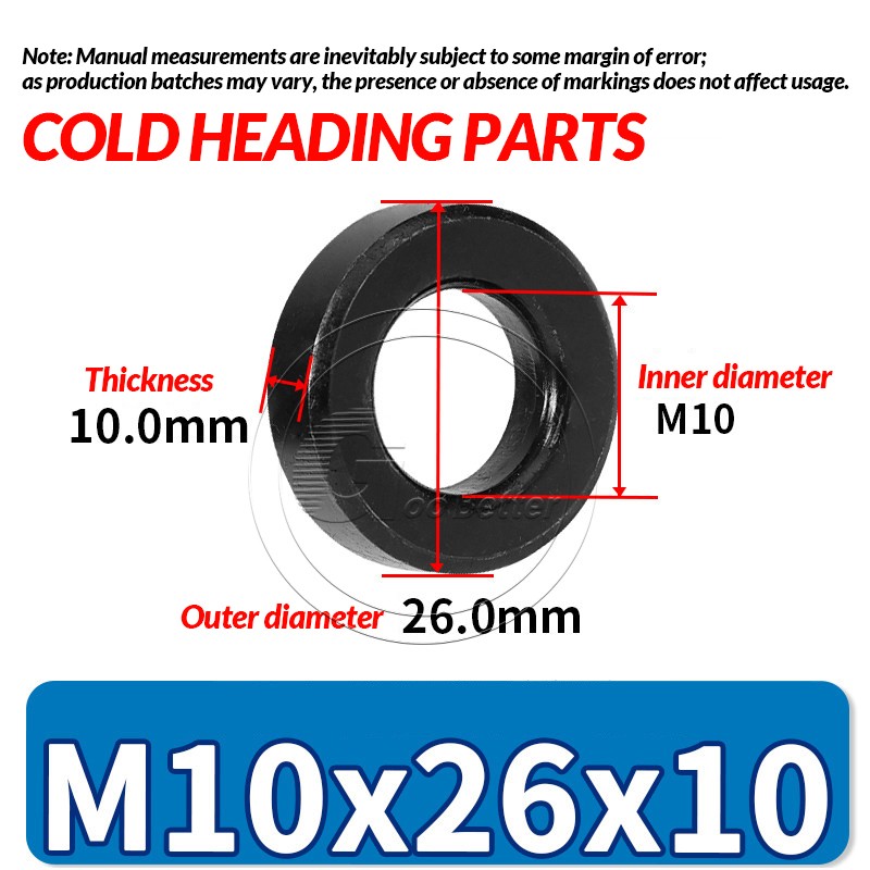 BLACK 8.8/10.9 High Tensile Steel Extra Thick Hardened Flat Washers M8 M10 - M36
