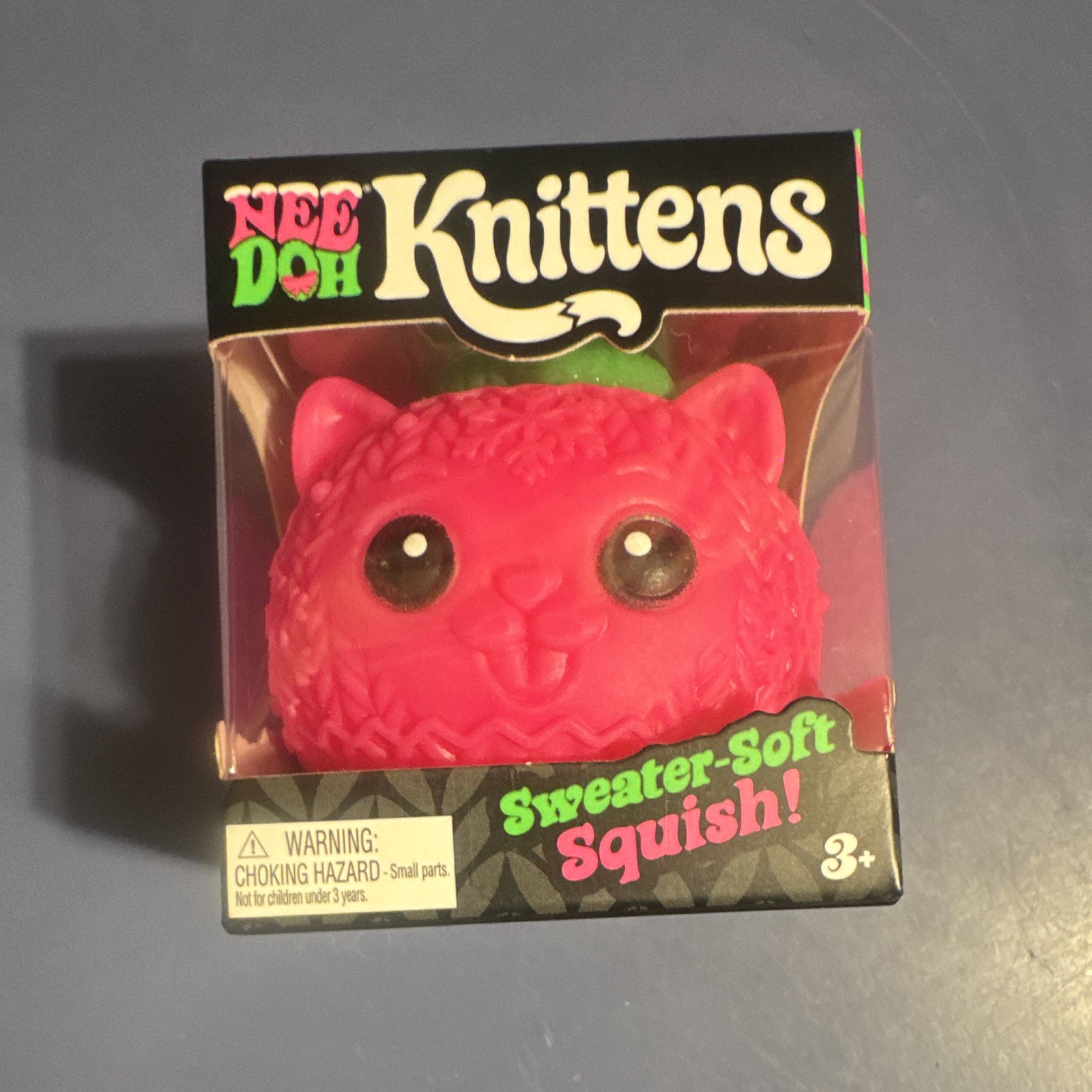 RARE Schylling Nee Doh Knittens Sweater-Soft Squish Pink Squishie NEW RARE Schylling Nee Doh Knittens Sweater-Soft Squish Pink Squishie NEW