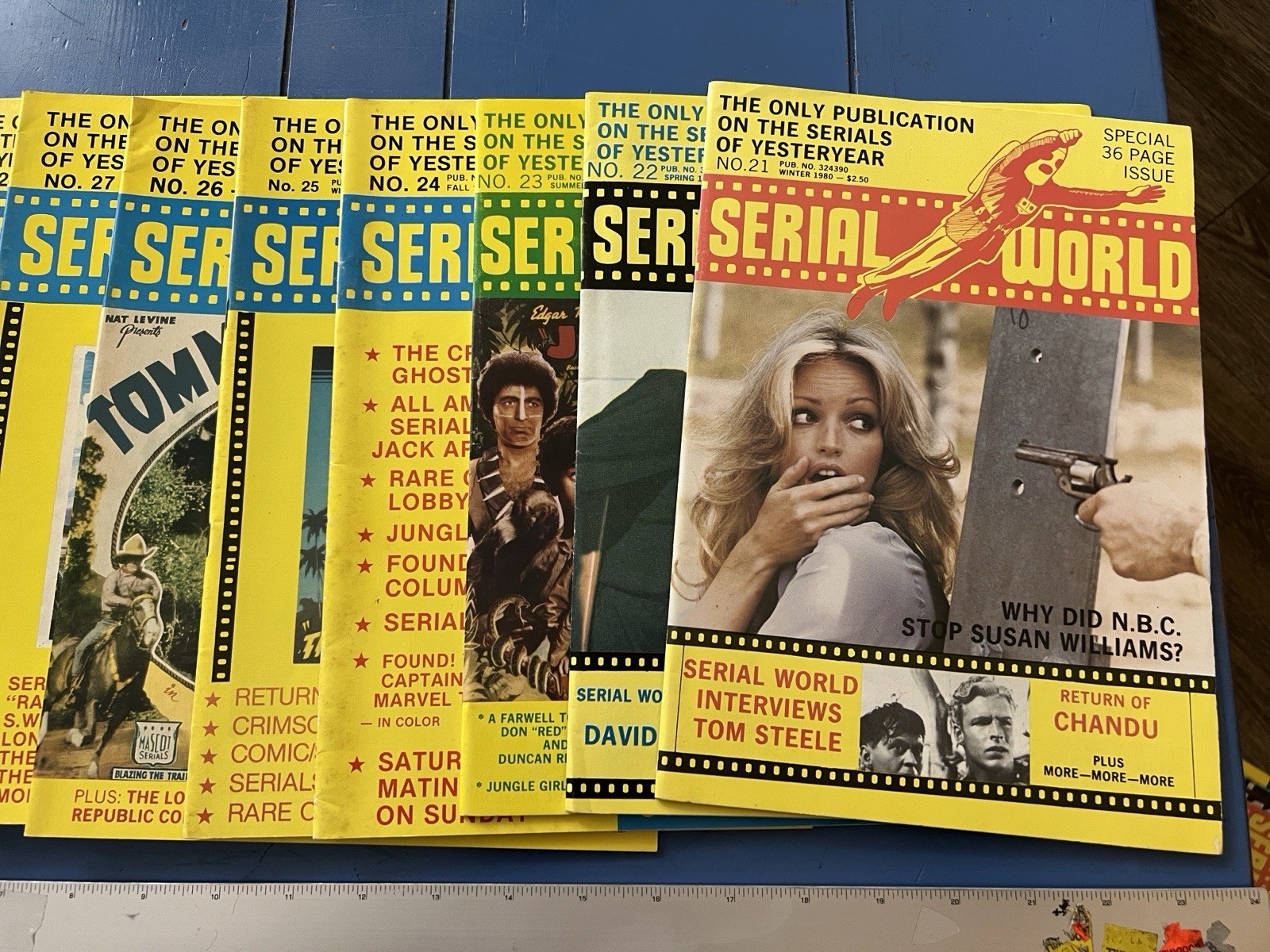 Vintage Serial World Magazine Lot, Issues 21-33, Serials Of Yesteryear Vintage Serial World Magazine Lot, Issues 21-33, Serials Of Yesteryear