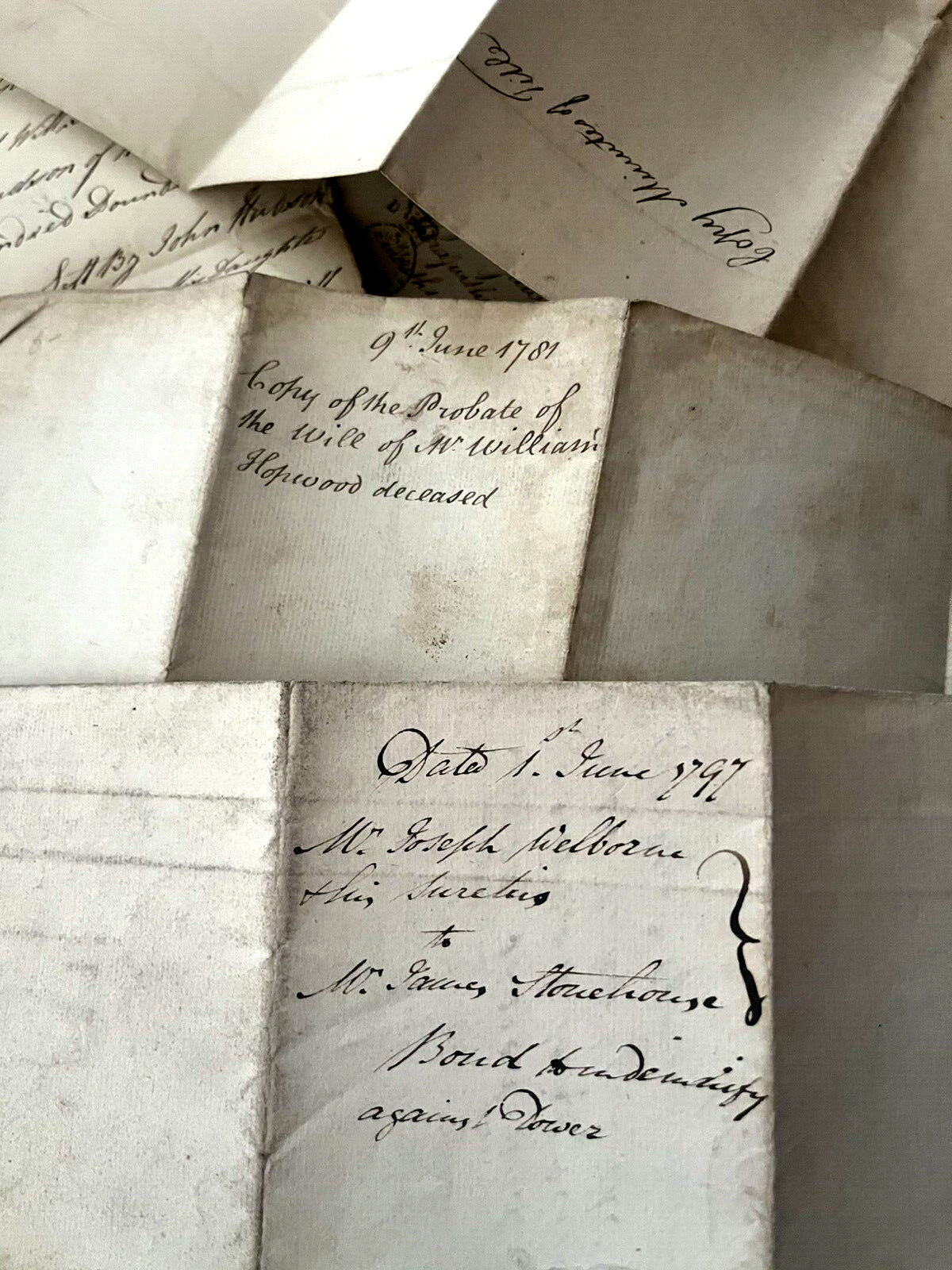 AUTHENTIC HANDWRITTEN PAPER DOCUMENT IN ENGLISH from 1700s AUTHENTIC HANDWRITTEN PAPER DOCUMENT IN ENGLISH from 1700s