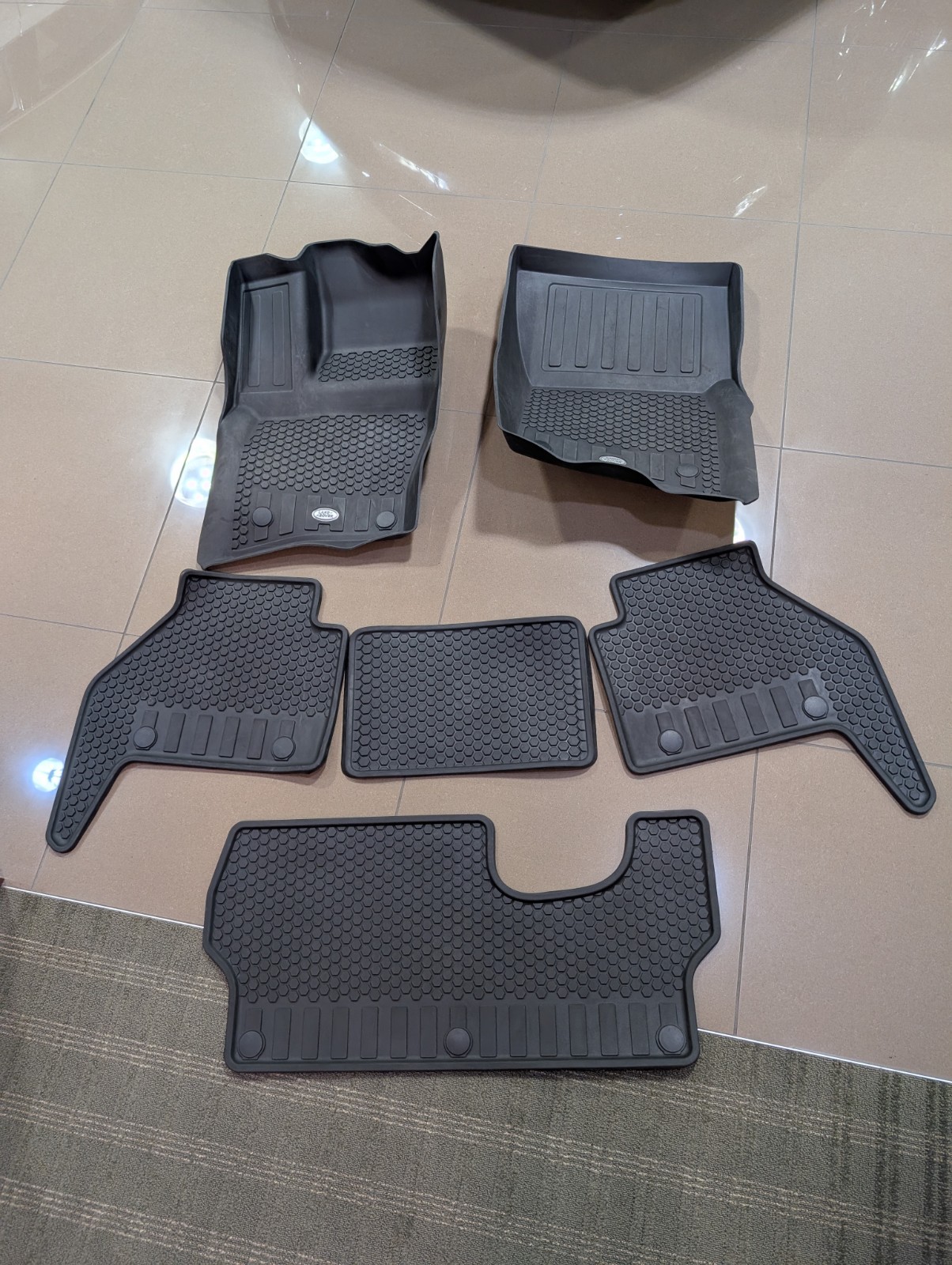 20-23 LAND ROVER DEFENDER 110 130 ALL WEATHER FLOOR LINER RUBBER MAT OEM SET