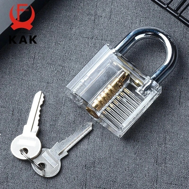 Clear Practice Lock (New,) With 2 Keys Will Check Before Sending - No box
