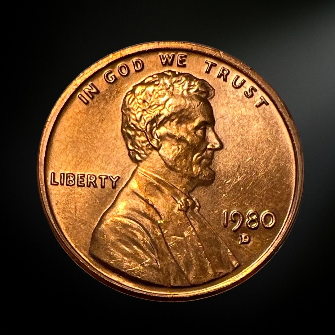 1980-D Lincoln Memorial Penny BU Brilliant Uncirculated Denver Mint