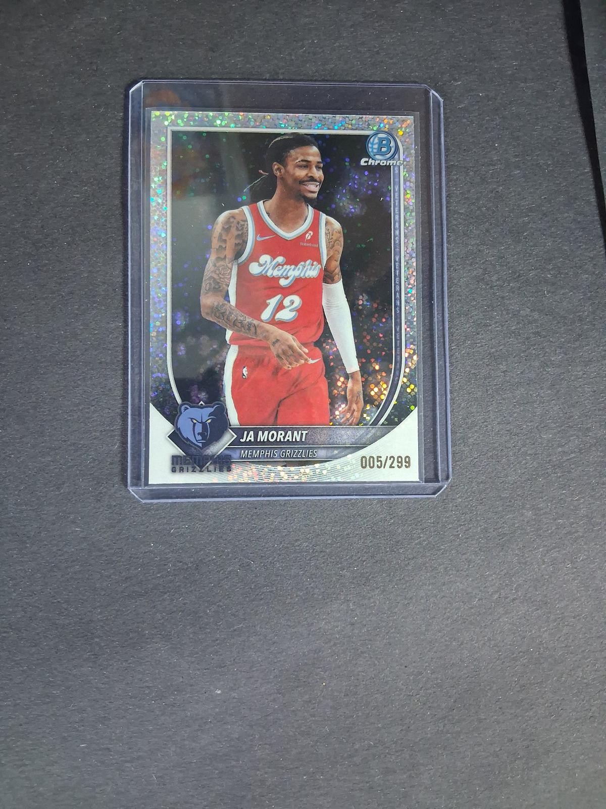 2025-26 Bowman #BCV-136 Ja Morant Chrome Speckle Refractor #/299