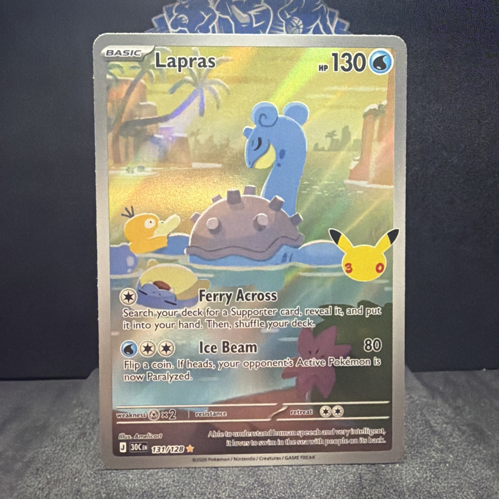 Lapras 131/128 Me: 30th Celebration Holo Lapras 131/128 Me: 30th Celebration Holo