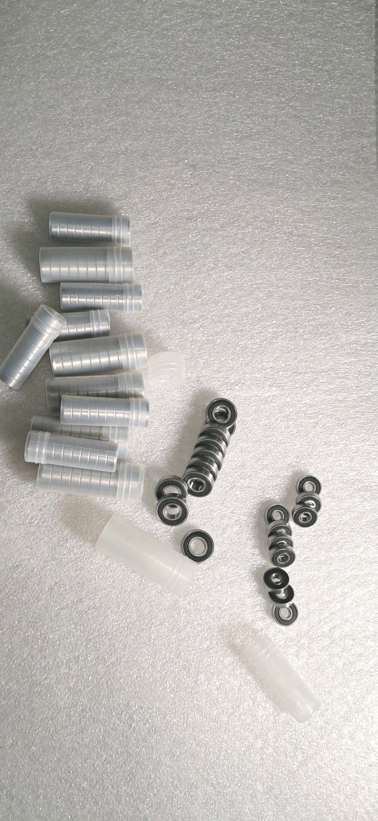 120 Mixed Ball Bearings 608 2RS Deep Grove - 8x22x7mm Double Rubber Sealed 
