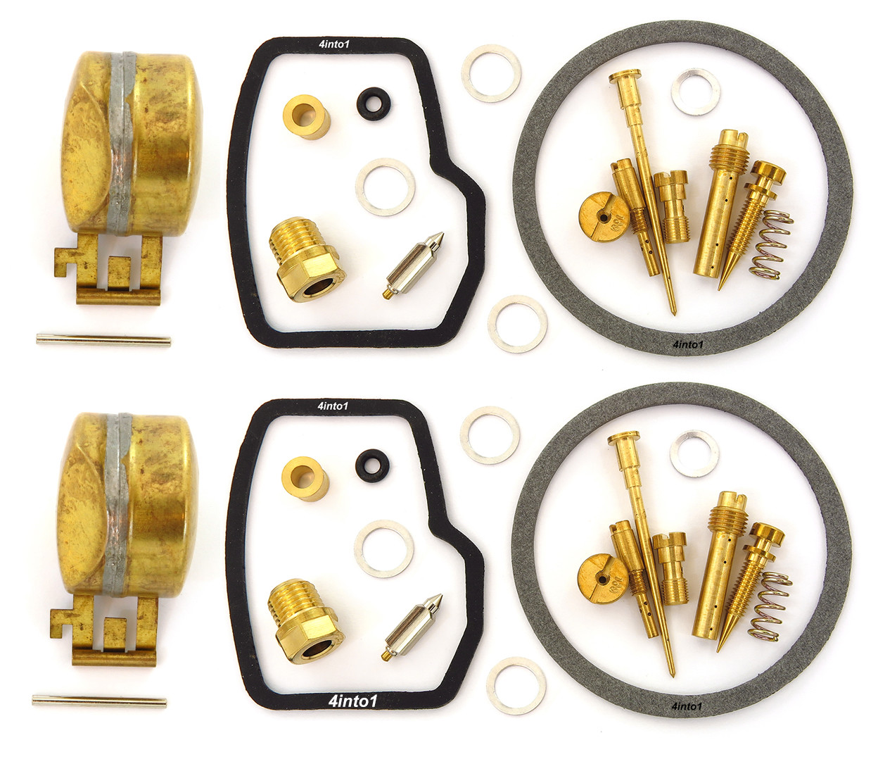 Ultimate Carburetor Repair Rebuild Kit & Floats - 1968-1971 Honda CB/CL450 Twin