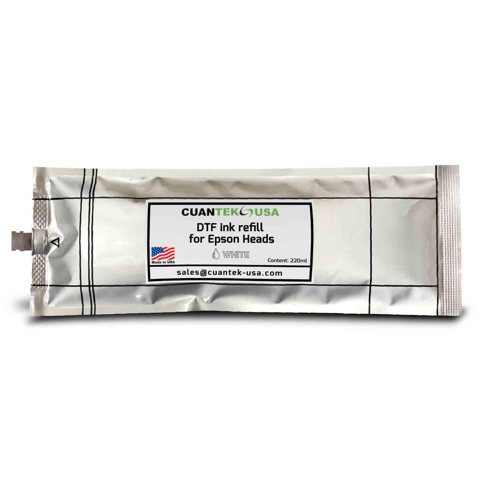 DTF Ink Bag Refills 220ml for Roland BY-20, BN20D, S-PG2 compatible -MADE IN USA