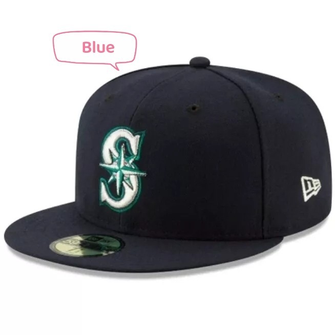 NEW Men\'s MLB Seattle Mariners SEA Classic 59FIFTY Fitted Hat - 5950 Cap
