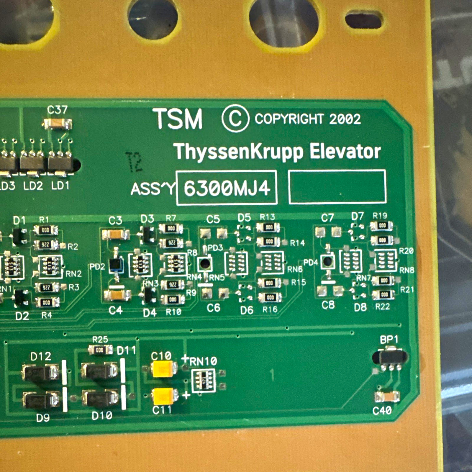 ThyssenKrupp Elevator 6300MJ4 TSM ASSY Multilayer PCB Board 33V