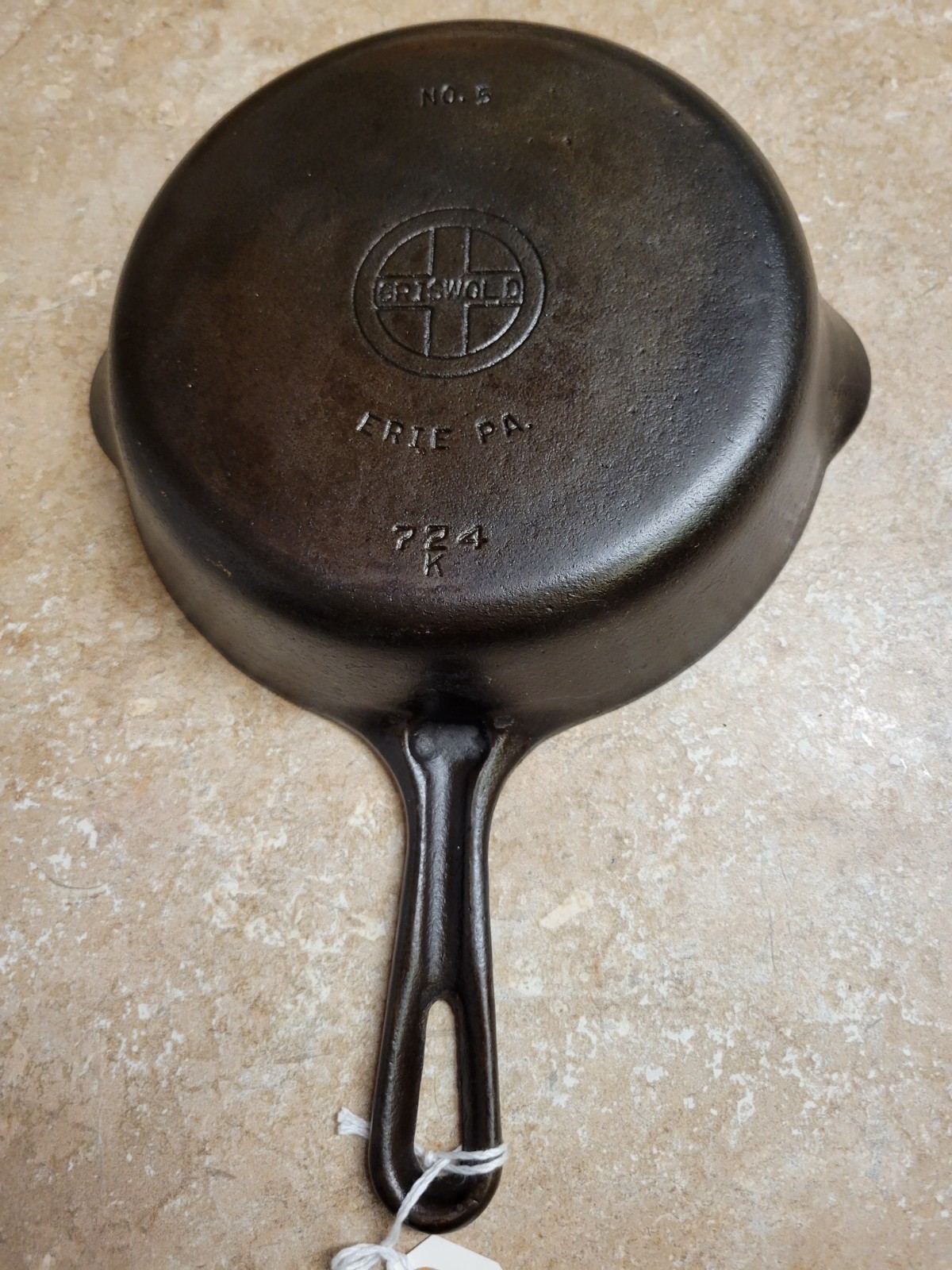 Griswold small logo, grooved handle #5 skillet restored