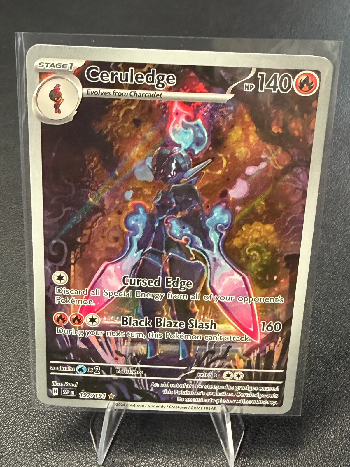 2024 Pokemon Ceruledge #197/191 Surging Sparks Illustration Rare