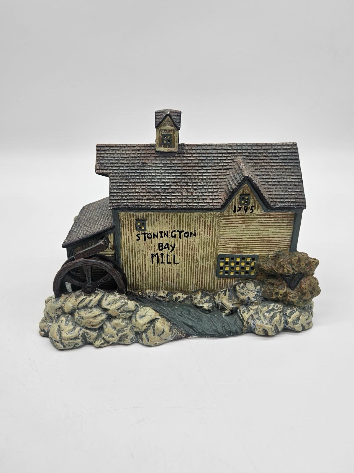 Lang and Wise Folk Art Village House Stonington Bay Mill Lighted