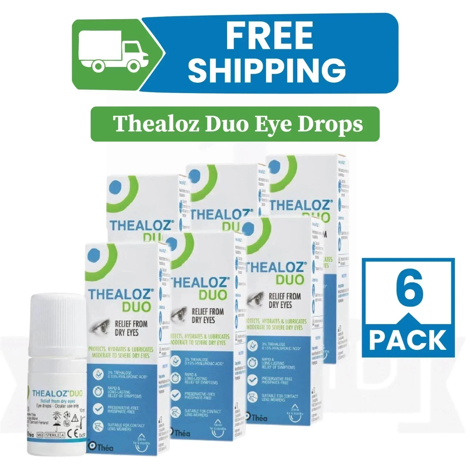 (PACK 6)-THE@-LOZ Duo 10ml – Eye Drops (EXP-04/2028)