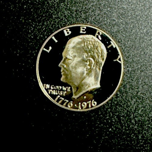 1976 Eisenhower $1 Bicentennial Type 2 Proof 1976 Eisenhower $1 Bicentennial Type 2 Proof