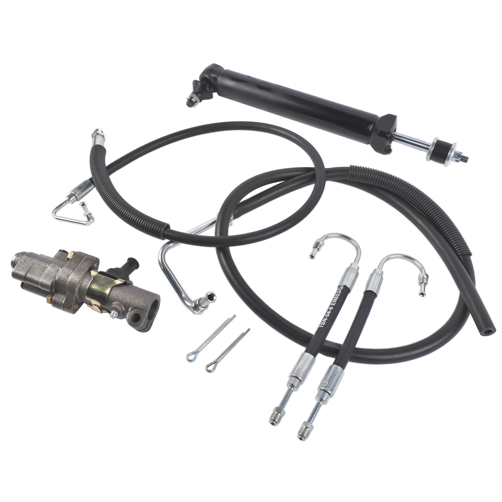 Power Steering Cylinder, Control Valve and Hose Kit For Chevy Impala 1960-1964